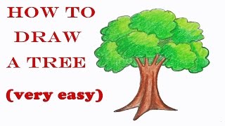 how to draw a tree step by step ( very easy) || drawing || art video