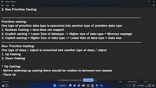 Session - 79 (Non-Primitive casting in java)