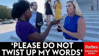VIRAL VIDEO: Marjorie Taylor Greene Spars With Reporter About 'Christian Nationalism'