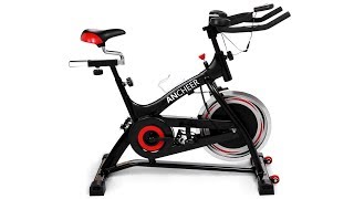 ANCHEER Stationary Bike, 40 lbs Flywheel Indoor Cycling Exercise Bike