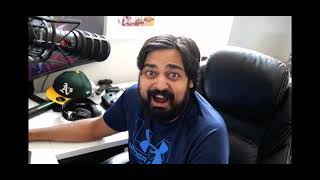 Mutahar, from SomeOrdinaryGamers, turns to the camera and laughs