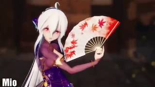 【MMD】4K高清渲染3D弱音Haku星空金丝雀旗袍China dress 响喜乱舞Kyoukiranbu