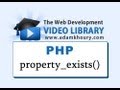 PHP Tutorial - property_exists() Class Object Oriented Programming OOP