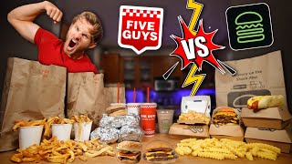 THE CLASH OF THE CALORIES! (Five Guys Vs Shake Shack)