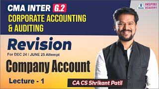 REVISION CMA INTER | COMPANY ACCOUNTS | LEC 1  | CS CS SHRIKANT PATIL | DEC 24