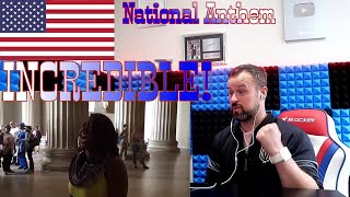 SCOTTISH GUY Reacts To Star Swain Singing The National Anthem At The Lincoln Memorial