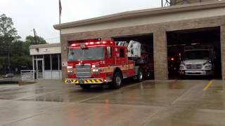 2008 MCFRS Truck 716 Responding To Auto Accident With One Overturned