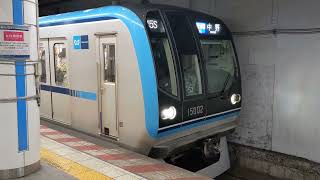 東京メトロ東西線15000系15002編成　茅場町駅発車シーン。