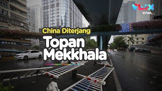 Tak Berdaya! China Porak-poranda Dihantam Topan Mekkhala