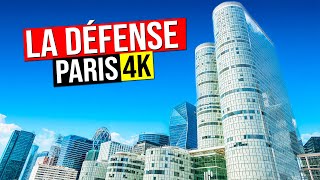 LA DEFENSE - Paris, France 4K (Grande Arche, skyscrapers) I Day & Night walking tour in 4K