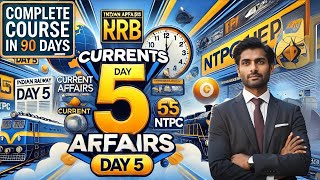 RRB NTPC Current Affairs Day 5 of 90 || | RRB NTPC 90 दिनों में  | Lets Crack It by ASR