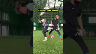 Which PANNA SKILL do you like best??🤔 #football #soccer #shorts