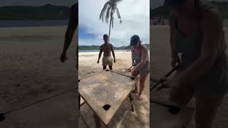 Playing Filipino pool with locals 🇵🇭 #philippines #filipino #palawan