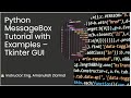 Python MessageBox Tutorial with Examples – Tkinter GUI  – د پایتان میسج باکس ښوونه د بیلګو سره