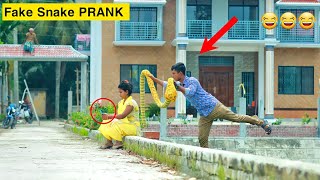 Fake King Cobra Snake PRANK | Fake Snake Prank on Public...
