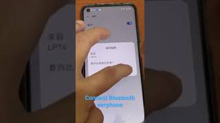 How to connect headphones to phone  如何將藍牙耳機連接至手機 #shorts #mobile #realme