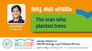 |The man who planted trees|Saaya Ajay|ST-128-JR-20|KLIBF 3rd Edition| | KLIBF