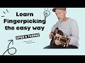 Learn how to fingerpick the easy way - Open D Tuning - Guitar Lesson