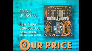 The Right Stuff 2 album 1990 Our Price TV advert