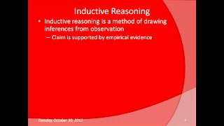 Deductive vs. Inductive Reasoning Review