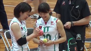 ついにデビュー！JTマーヴェラス小幡真子選手　20150501黒鷲旗第1日目vs日体大　やっぱり凄いよ、小幡真子。圧倒される存在感！