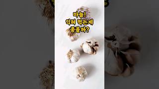 마늘! 익혀 먹는게 좋을까? #건강관리