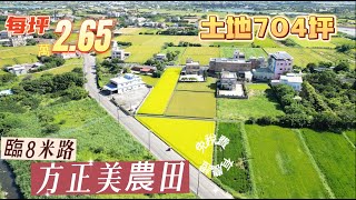 新屋農地｜土地704坪｜總價1867萬(每坪2.65萬)｜前後臨路｜地形方正｜＃佳心不動產 #專營農地買賣 #區段徵收 #農地變更 #特定事業目的 #航空城一期 #市府二期 #捷運綠線 #台鐵紅線