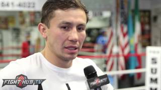Gennady Golovkin "He Canelo is the same size as me! Same weight! Canelo too big for Pacquiao!"