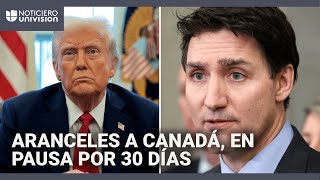 Lo que se sabe del acuerdo entre EEUU y Canadá que pausó la imposición de aranceles