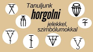 Tanuljunk horgolni jelekkel ! / Learn to crochet with symbols!