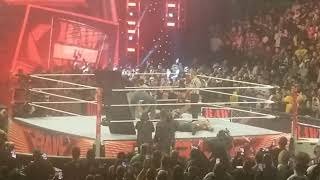 Brock Lesnar hits a devastating F5 on Lashley and Theory at RAW !!