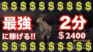 【FARCRY5】最強に効率の良い稼ぎ方 弓矢で野ウサギ狩り 2分で＄2400 お金稼ぎ ファークライ5