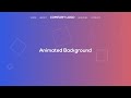 Animated Background with Pure CSS and Html | No Javascript no Jquery