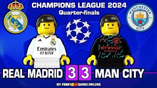 Real Madrid vs Man City 3-3 • Champions League 2024 • All Goals & Highlights in Lego Football