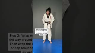 How to Tie Your Belt for Taekwondo 🥋
