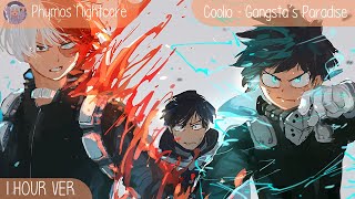 【 Nightcore】 → Gangsta's Paradise 『1 Hour Ver.』