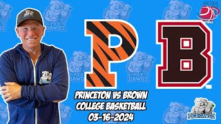 Princeton vs Brown 3/16/24 Free College Basketball Picks and Predictions  | NCAAB Pick