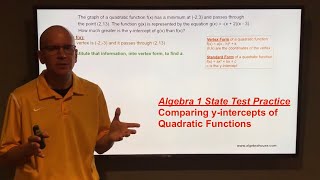 Comparing y-intercepts of Quadratic Functions