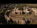 fortress of suceava drone footage cetatea de scaun a sucevei