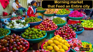 Compilation: Inside The Bustling Morning Market That Feeds An Entire City!