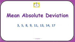 Mean Absolute Deviation (MAD) | #math #absolutevalue #deviation