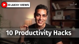 10 Productivity tips and tricks that work | Ankur Warikoo Hindi Video | How to be more productive