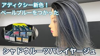 【シャドウルーツバレイヤージュカラー解説】アディクシーペールライン/ペールブルーを使ってシャドウルーツバレイヤージュカラー染めたらとてもいい感じだった！！【ALIVE kichijoji 白土諒】