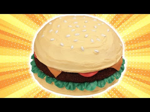 HOW TO MAKE A HAMBURGER CAKE - NERDY NUMMIES HOW TO MAKE A HAMBURGER CAKE - NERDY NUMMIES