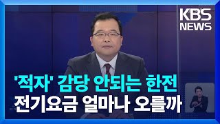 [친절한 경제] '적자' 감당 안되는 한전, 전기요금 얼마까지 오르나? / KBS  2022.09.27.