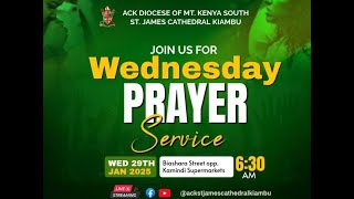 Wednesday 29th january  Morning Prayers  and            devotion Service