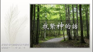 找緊神的話 - 2020年5月17日 主日崇拜