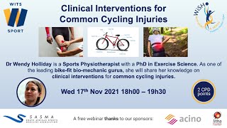 WiSH Webinar: Clinical Interventions for Common Cycling Injuries