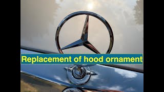 olaf's oldtimer. Repair. Replacement of star hood ornament on my Mercedes W201 190D.