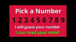 mind reading number trick - amazing maths trick #mathstricks #easymaths #shorts #tricks